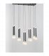 Cayo Bar Pendant Ceiling Light Opal Glass Brass Black Aluminium LED 50W 2400Lm 3000K-2