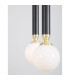 Cayo Bar Pendant Ceiling Light Opal Glass Brass Black Aluminium LED 50W 2400Lm 3000K-4