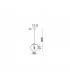 Ovvio 30cm Globe Pendant Ceiling Light Clear Glass Black Metal Black Fabric Wire LED E27-3