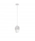Ice Globe Pendant Ceiling Light White Colour Glass White Metal LED G9-1