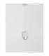 Ice Globe Pendant Ceiling Light White Colour Glass White Metal LED G9-4
