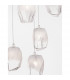 Ice 5 Light Cluster Pendant Ceiling Light White Colour Glass White Metal LED G9-5