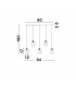 Ice 5 Light Bar Pendant Ceiling Light White Colour Glass White Metal LED G9-7