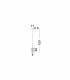 Laval Slim Pendant Ceiling Light Clear Glass Chrome Base LED E14-3