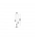 Laval 3 Light Cluster Pendant Ceiling Light Clear Glass Chrome Base LED E14-2