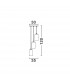 Blake 3 Light Cluster Pendant Ceiling Light Smoke Glass Chrome Aluminium LED E27-3