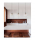Boccale 3 Light Bar Pendant Ceiling Light Chrome Aluminium Clear Glass G9 Bulb Included-2