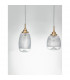 Mond 3 Light Bar Pendant Ceiling Light Satin Gold Metal Clear Glass LED E14-3