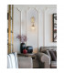 Mond Dome Wall Lamp Satin Gold Metal Clear Glass LED E14-2