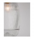 Mond 13cm Dome Pendant Ceiling Light Satin Gold Metal Clear Glass LED E14-3