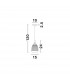 Mond 15cm Dome Pendant Ceiling Light Satin Gold Metal Clear Glass LED E14-6