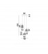 Mond 3 Light Cluster Pendant Ceiling Light Satin Gold Metal Clear Glass LED E14-6