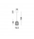 Vario Dome Pendant Ceiling Light Clear Glass Satin Gold Metal LED E27-4