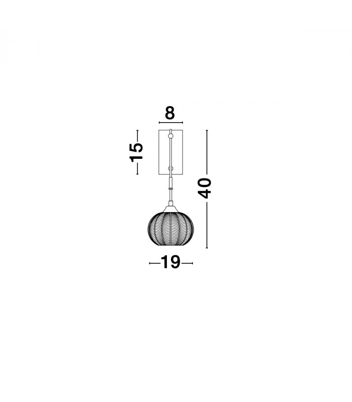 Vario Dome Wall Lamp Clear Glass Satin Gold Metal LED E27-2