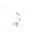 Nord 18cm Dome Pendant Ceiling Light Clear Glass Brown Metal Base Brown Fabric Wire LED E14-3