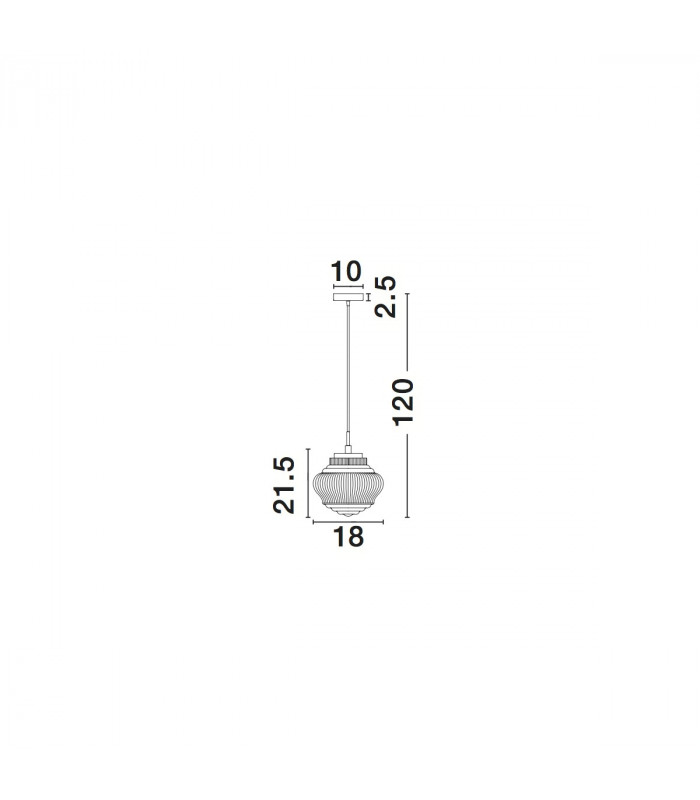Nord 18cm Dome Pendant Ceiling Light Clear Glass Brown Metal Base Brown Fabric Wire LED E14-3