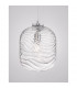 Ficato 24.5cm Globe Pendant Ceiling Light Chrome Metal Clear Glass LED E27-4