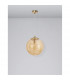 Ficato 30cm Globe Pendant Ceiling Light Brass Metal Champagne Glass LED E27-3