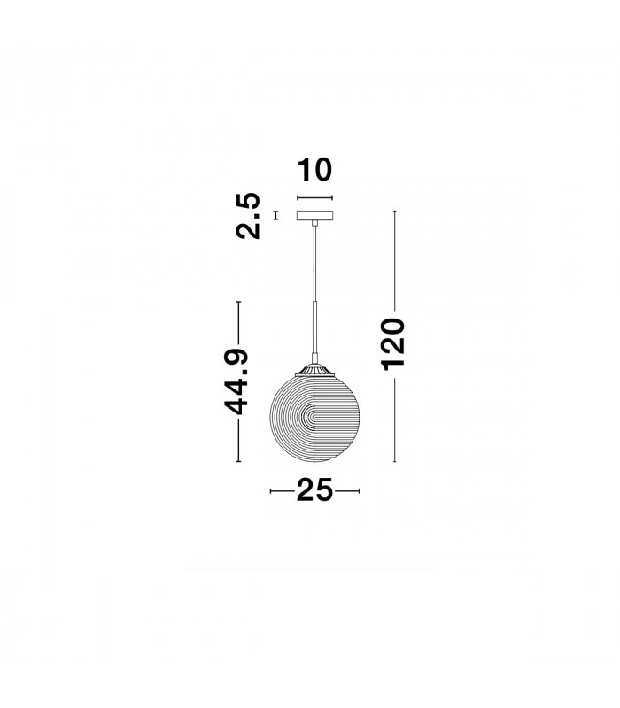 Athena 25cm Globe Pendant Ceiling Light Opal Glass Brass Metal LED E27-8