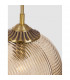 Athena Globe Pendant Ceiling Light Champagne Glass Brass Metal LED E27-5