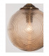 Athena Globe Pendant Ceiling Light Champagne Glass Brass Metal LED E27-6