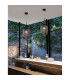 Athena 22.5cm Globe Pendant Ceiling Light Smoky Grey Glass Matt Black Metal LED E27-2