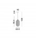 Athena 22.5cm Globe Pendant Ceiling Light Smoky Grey Glass Matt Black Metal LED E27-8
