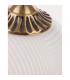 Athena 22.5cm Globe Pendant Ceiling Light Opal Glass Brass Metal LED E27-3