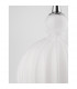Odell 15cm Globe Pendant Ceiling Light Chrome Aluminium Opal Glass LED E14-3