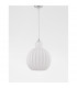 Odell Globe Pendant Ceiling Light Chrome Aluminium Opal Glass LED E27-3