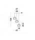 Odell 3 Light Globe Pendant Ceiling Light Chrome Aluminium Opal Glass LED E14-5