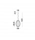 Hector Globe Pendant Ceiling Light Chrome Metal Opal Glass LED E27-4