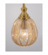 Zarley Globe Pendant Ceiling Light Brass Metal Champagne Glass LED E27-4
