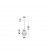 Zarley Globe Pendant Ceiling Light Brass Metal Champagne Glass LED E27-5