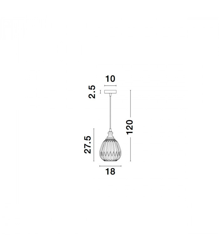 Zarley Globe Pendant Ceiling Light Brass Metal Champagne Glass LED E27-5