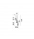 Zarley 3 Light Cluster Pendant Ceiling Light Chrome Metal Smoky Grey Glass LED E27-5