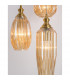 Ficato 3 Light Cluster Pendant Ceiling Light Brass Metal Champagne Glass LED E27-4
