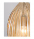 Lingua Dome Pendant Ceiling Light Brass Metal Champagne Glass LED E27-4