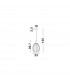 Lingua Dome Pendant Ceiling Light Brass Metal Champagne Glass LED E27-5