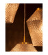 Magio 3 Light Cluster Pendant Ceiling Light Cognac Shadow Glass Brass Gold Metal LED E27-3