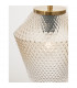 Magio Dome Pendant Ceiling Light Cognac Shadow Glass Brass Gold Metal LED E27-6