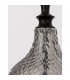 Marou Dome Pendant Ceiling Light Smoky Grey Glass Matt Black Metal LED E27-6