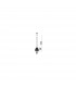 Toulon Dome Pendant Ceiling Light Grey Glass Dark Brown Base Chain LED E27-3