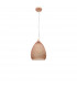 Boho 24cm Dome Pendant Ceiling Light Rose Gold Glass Metal LED E27-1