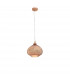 Boho 28cm Dome Pendant Ceiling Light Rose Gold Glass Metal LED E27-1