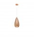 Boho 18cm Dome Pendant Ceiling Light Rose Gold Glass Metal LED E27-1