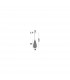 Boho 18cm Dome Pendant Ceiling Light Rose Gold Glass Metal LED E27-3