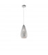 Boho 18cm Dome Pendant Ceiling Light Chrome Glass Metal LED E27-1