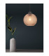 Vienti Dome Pendant Ceiling Light Ochra Glass Black Metal LED E27-2