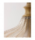 Loni Dome Pendant Ceiling Light Brass Metal Champagne Glass LED E27-5